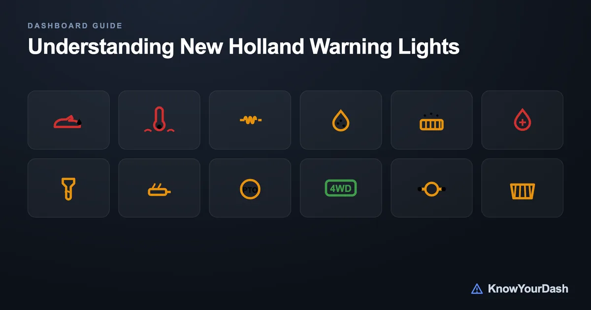 Understanding New Holland dashboard warning lights chart Understanding New Holland dashboard warning lights chart